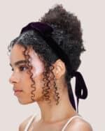 Velvet Bow Hair Comb - Image 10