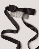 Satin Bow Hair Comb - Image 3