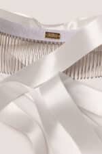Satin Bow Hair Comb - Image 5