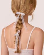 Dot Lace Bow Hair Pins - Image 6