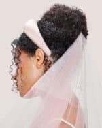 Hand Embroidered Heart Veil - Image 3