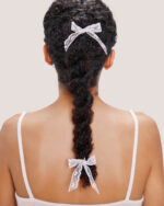 Heart Lace Bow Hairpins - Image 3