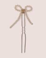 Pearl Bow Hair Pin - Image 3