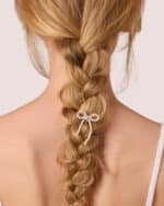 Pearl Bow Hair Pin - Image 2