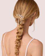 Pearl Bow Bun Pin - Image 2