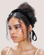 Velvet Bow Hair Comb - Image 3